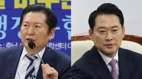 충청 온 여야 당대표 대전충남통합 놓고 기싸움 팽팽