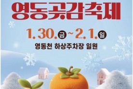 ‘2026 영동곶감축제‘ 30일 영동천 하상주차장 일원서 개막