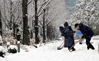 봄 시샘하는 폭설