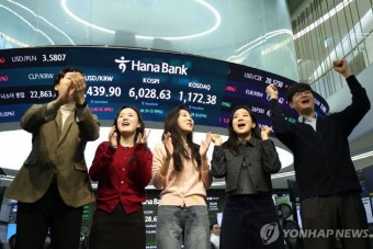 `마침내 6000피` 코스피 지수, 새 역사 경신