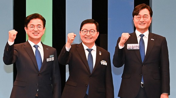 장종태·장철민 협공-허태정 반격민주 대전시장 후보토론회 난타전
