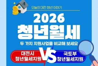 [청년이 미래-1편] "나에게 딱 맞는 청년월세지원사업은?" 대전시 vs 국토부 비교 총정리