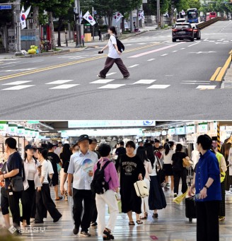 폭염이 만든 풍경…지상은 ‘썰렁’, 지하는 ‘인산인해’