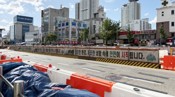 대전 트램 공사구간 4곳평균 통행속도 16% 감소